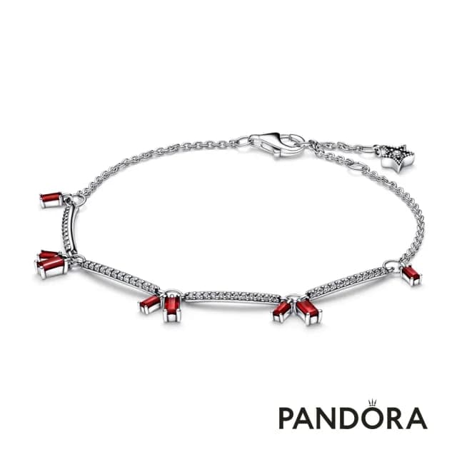 【Pandora 官方直營】新春吉祥鞭炮 Pave Bars 手鏈-絕版品