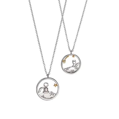 【米蘭精品】現貨+預購 925純銀項鍊情侶對鍊(小王子狐狸童話拋光生日聖誕節交換禮物74cj1)