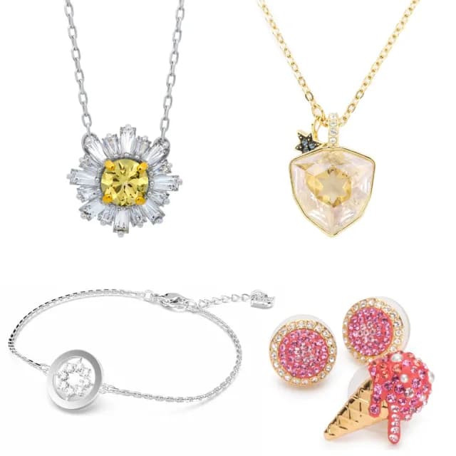 【SWAROVSKI 施華洛世奇】水晶鑲鑽項鍊/耳飾/手環多款任選