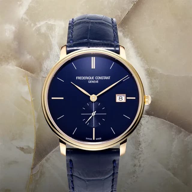 【CONSTANT 康斯登】Slimline 小秒針石英錶 禮物 送禮 推薦(FC-245N4S5)