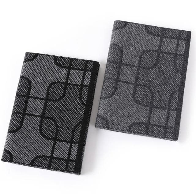 【米蘭精品】現貨+預購 100%羊毛圍巾保暖披肩(格子提花羊絨男女配件情人節生日聖誕節交換禮物2色74dl14)
