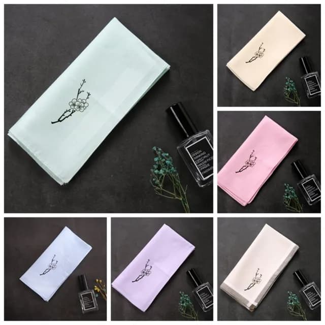【巴黎精品】現貨+預購 手帕禮盒純棉方巾 單入(梅花印花中國風精梳棉母親節生日禮物女配件8款p1ae6)