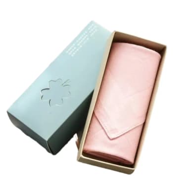 【巴黎精品】現貨+預購 手帕禮盒純棉方巾 單入(吸水吸汗日本工藝母親節生日禮物女配件4色p1ae4)