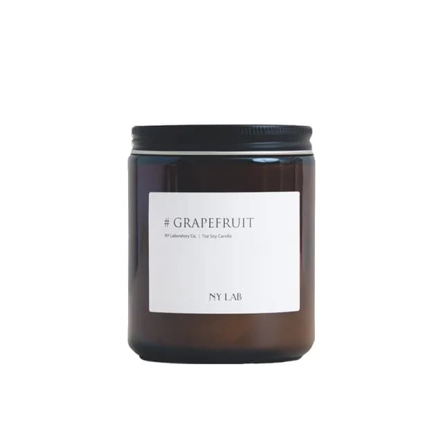 【NY LAB 紐約實驗室】NY LAB 手工香氛蠟燭 Grapefruit 葡萄柚 7oz