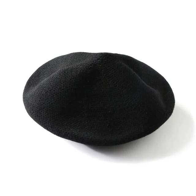 【米蘭精品】現貨+預購 100%針織帽羊毛帽(秋冬貝雷帽保暖女配件生日情人節聖誕節交換禮物6色74dm25)