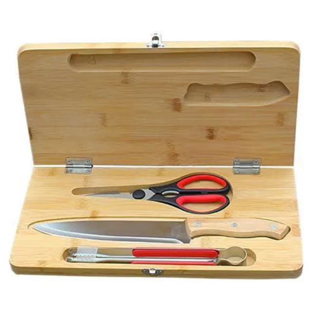 【Camping Box】匠人戶外露營4in1可折疊收納砧板刀具組(露營用品 廚師刀具組 露營刀具組 母親節禮物)