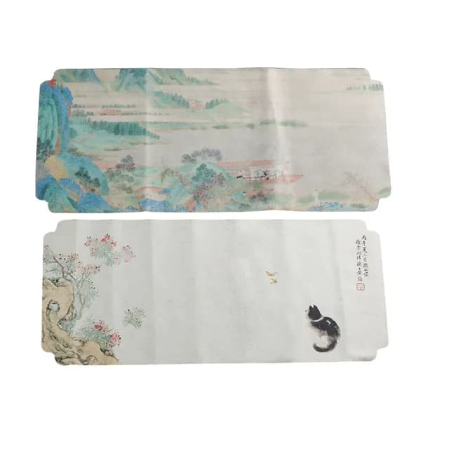 【PUSH!】品茗喝茶具典雅風防水茶席桌布禪意中式復古茶盤桌旗(茶巾小號2入套組T26)