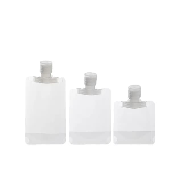 【超值六入組】磨砂旅行分裝袋組 100ml*2 50ml*2 30ml*2 附標籤*2(方便旅行分裝保養品及洗沐用品)