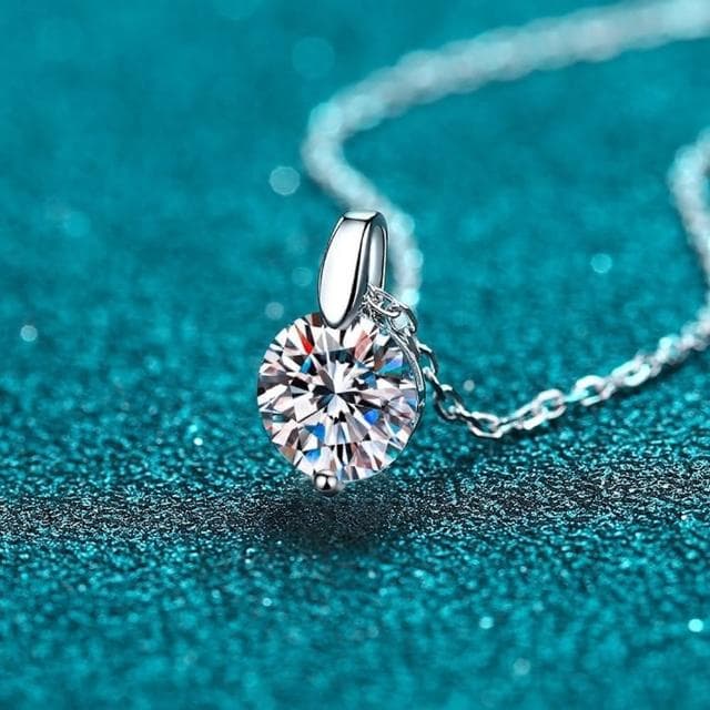 【巴黎精品】現貨+預購 莫桑鑽石項鍊飾品配件925純銀項鍊(3克拉氣質閃耀水鑽鏈鎖骨鏈生日情人節禮物v1ae94)