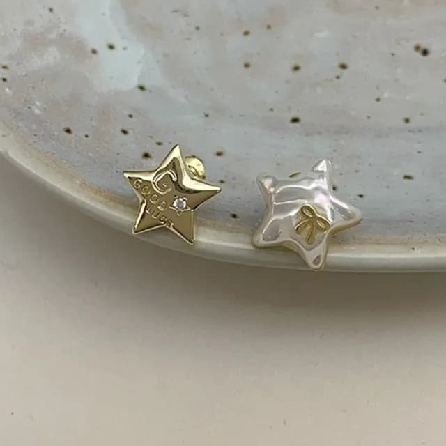 【NDM 南大門】耀眼之星  耳針穿式耳環耳釘耳骨環 耳飾925銀針(1對入)