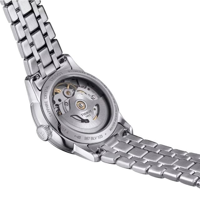 【TISSOT 天梭 官方授權】杜魯爾系列 80小時動力儲存機械腕錶-34mm/藍 情人節 禮物(T1392071104800)
