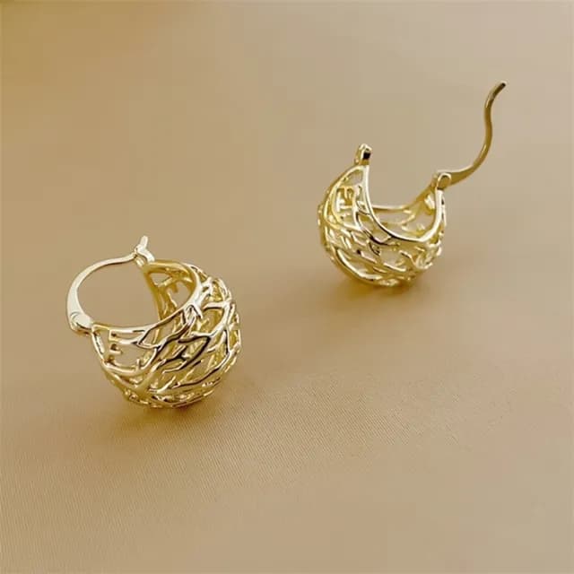 【NDM 南大門】搖籃曲 -耳圈耳扣耳針穿式耳環耳釘耳骨環耳飾(1對入)