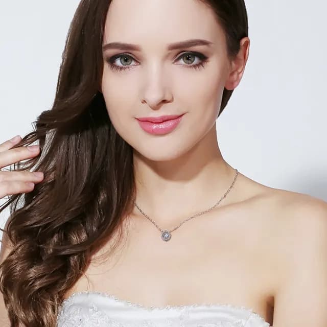 【巴黎精品】現貨+預購 925純銀項鍊鋯石吊墜(跳動的心靈動生日情人節禮物女飾品v1ar92)