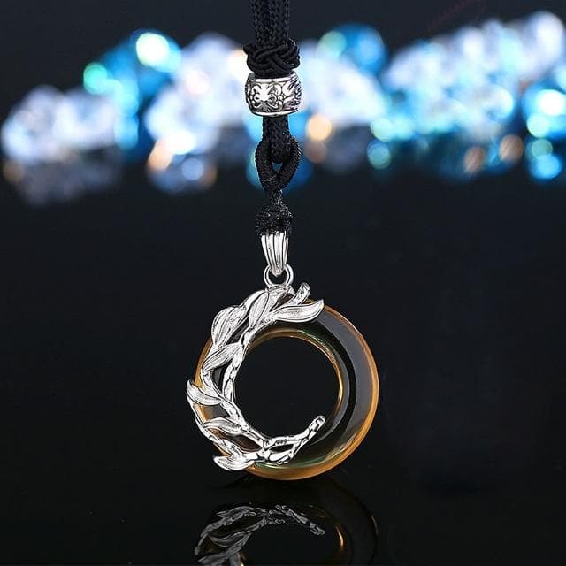 【巴黎精品】現貨+預購 925純銀項鍊情侶對鍊(平安扣黑曜石貓眼石生日情人節禮物男女飾品4款v1ar28)
