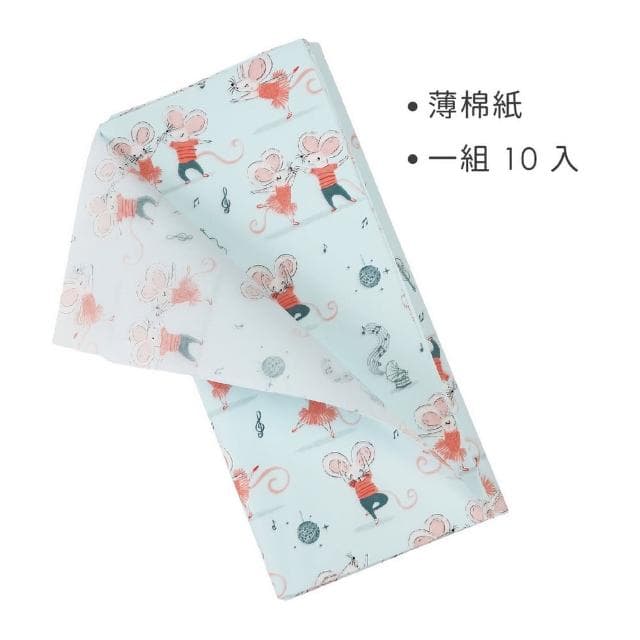 【Rex London】包裝薄棉紙10入 米米與米洛  / 包裝 包裝紙