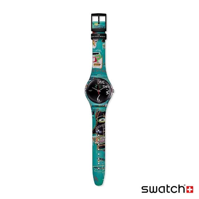 【SWATCH】藝術家聯名錶系列手錶 ISHTAR BY JEAN-MICHEL BASQUIAT 瑞士錶 錶(41mm)