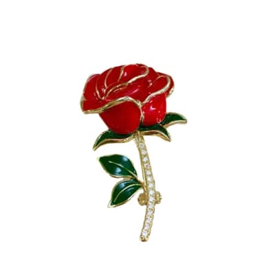 【巴黎精品】現貨+預購 鋯石胸針玫瑰別針(滴油紅薔薇優雅復古生日情人節禮物女飾品a1ah93)