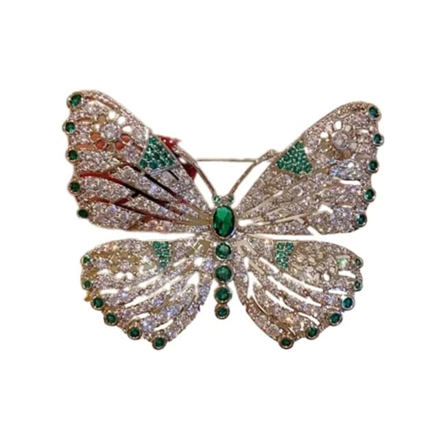 【巴黎精品】現貨+預購 鋯石胸針蝴蝶別針(滿鑽翩翩起舞輕奢生日情人節禮物女飾品2色a1ah46)