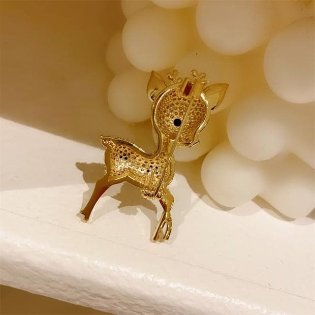 【巴黎精品】現貨+預購 鋯石胸針小鹿別針(滿鑽聖誕馴鹿可愛生日情人節禮物女飾品2色a1ah55)