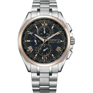 【CITIZEN 星辰 官方授權】電波時計30週年限定款 光動能鈦金屬手錶-41.5mm 情人節 禮物(AT8254-61E)