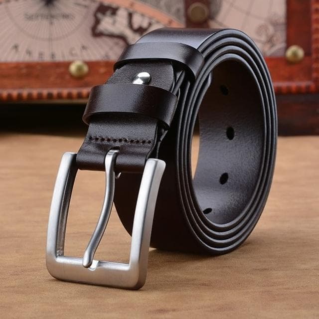 【米蘭精品】現貨+預購 真皮皮帶腰帶(頭層牛皮不鏽鋼針扣男皮帶情人節生日聖誕節交換禮物3色74eh37)
