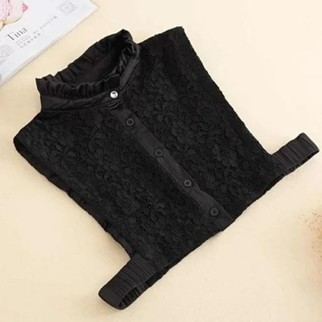 【米蘭精品】現貨+預購 假領子襯衫領片(立領蕾絲純色百搭女裝配件情人節生日聖誕節交換禮物3色74ac36)