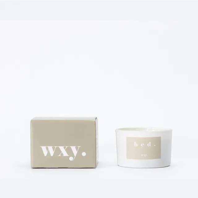 【英國 wxy.】經典mini蠟燭- bed. 麝香 & 黑香草(95g/專櫃公司貨)