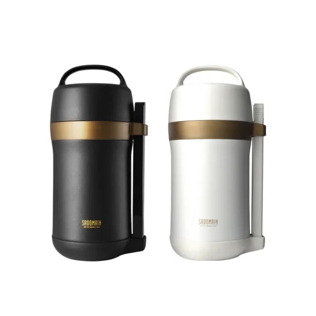 【仙德曼 SADOMAIN】316不鏽鋼三層真空斷熱保溫提鍋1.5L(保溫提鍋/含餐具/316不鏽鋼/附304環保筷)