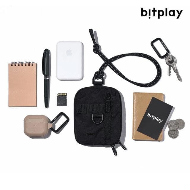 【bitplay】Essential Pouch 機能小包 V2 炭黑色(含頸掛繩 情人節 禮物 尾牙)