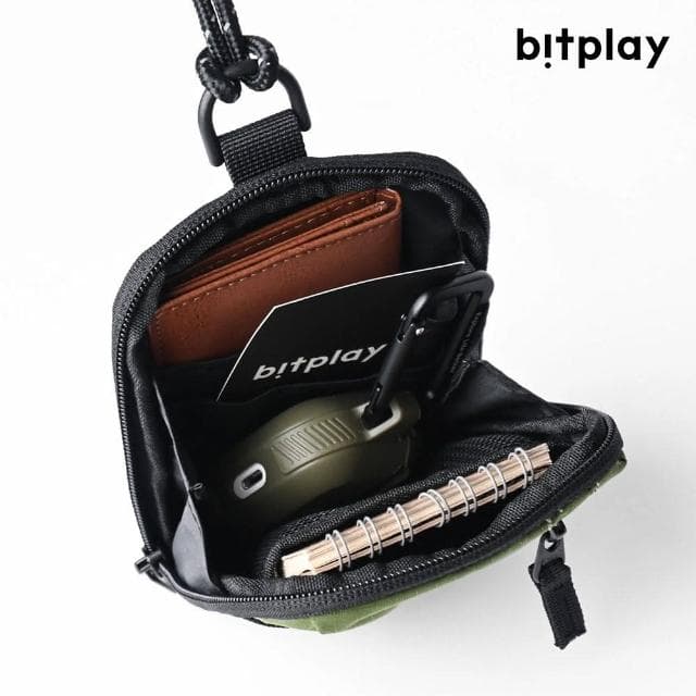 【bitplay】Essential Pouch 機能小包 V2 炭黑色(含頸掛繩 情人節 禮物 尾牙)