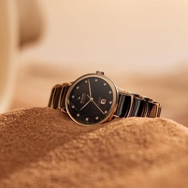 【Rado 雷達表】R02 Centrix晶萃真鑽自動機械腕錶-可可色陶瓷送禮推薦(R30019732)