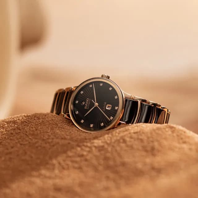 【Rado 雷達表】R02 Centrix晶萃真鑽自動機械腕錶-可可色陶瓷送禮推薦(R30019732)