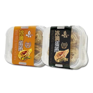 【雞百分】千層冰滴蛋捲2盒組(原味/芝麻/伴手禮/多件優惠/組合包)