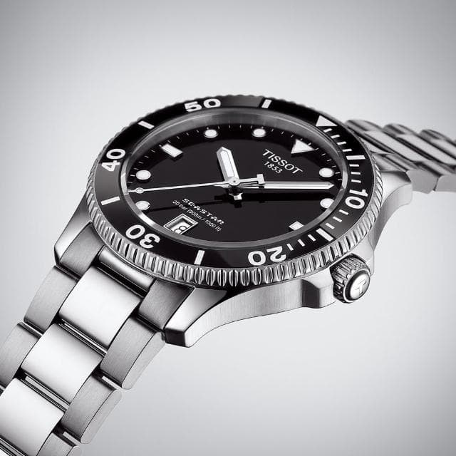 【TISSOT 天梭 官方授權】Seastar 1000 海洋之星300米潛水錶 手錶 母親節 禮物 送禮(T1204101105100)