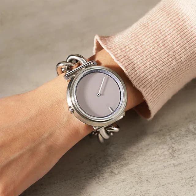 【W.wear】W4.0-單針一線(網路限定款/圓形錶膽/灰紫色)