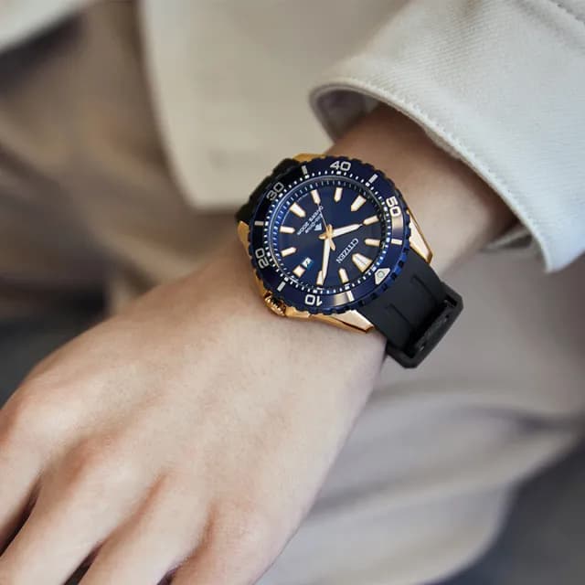 【CITIZEN 星辰】PROMASTER系列 光動能 潛水腕錶 七夕 情人節 送禮 推薦(BN0196-01L)