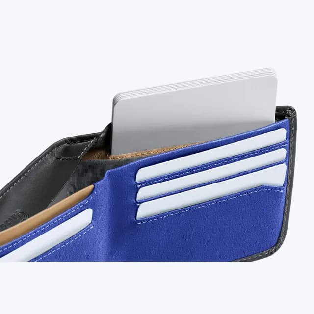 【Bellroy】Hide & Seek 皮夾 短夾 RFID防盜 禮物 送禮 推薦(外灰/內鈷藍)