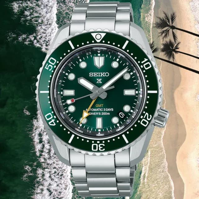 【SEIKO 精工】大谷翔平配戴款 三日鍊 GMT 潛水機械腕錶 父親節 禮物 送禮 推薦(SPB381J1/6R54-00D0G)