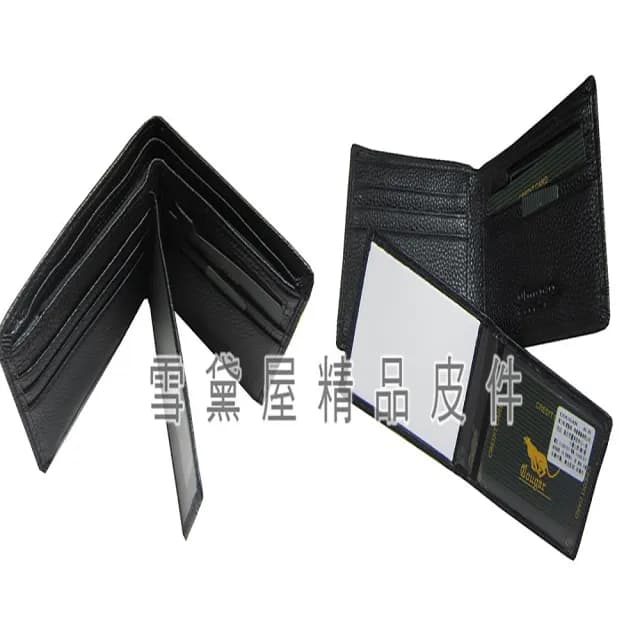 【SNOW.bagshop】情人節禮物 真皮包包  短夾專櫃男仕短夾100%進口軟質牛皮革材質(標準尺寸活動型證件夾荔枝