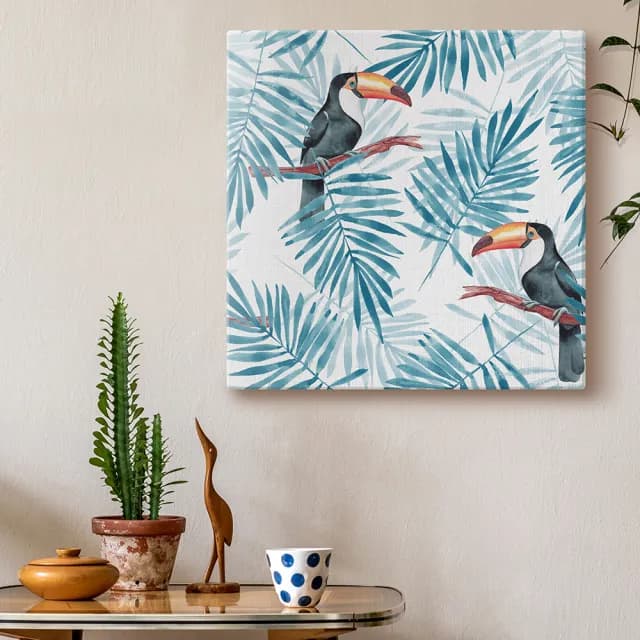 【日本 VisualSonic】看見你的聲音 藍牙畫布音箱-Tropic(掛畫喇叭)