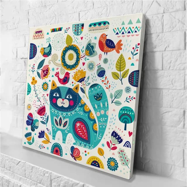 【日本 VisualSonic】看見你的聲音 藍牙畫布音箱-Fortune Cat(掛畫喇叭)