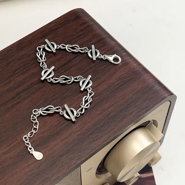 【巴黎精品】情人節禮物 現貨+預購 925純銀手鍊個性手鏈(小眾復古鏤空設計女飾品a1bo9)