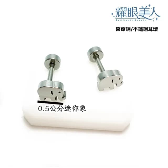【耀眼美人】微觀現象鈦閃耀/鈦剛耳環鎖式耳環一對入(過爐款/耳環/造型美容美感品味/爸氣購物節)