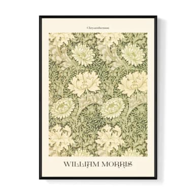 【菠蘿選畫所】William Morris 菊花-50x70cm(復古花卉圖騰掛畫/臥室裝飾畫/開店送禮)