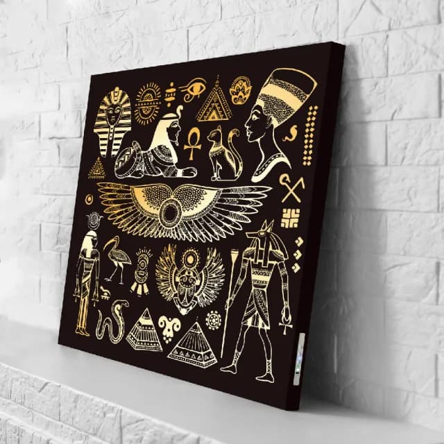 【日本 VisualSonic】看見你的聲音 藍牙畫布音箱-Egypt(掛畫喇叭)