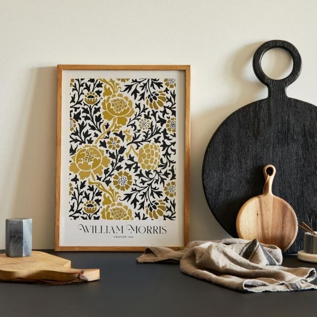 【菠蘿選畫所】William Morris Grafton-70x100cm(復古花卉圖騰掛畫/臥室裝飾畫/開店送禮)