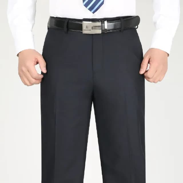 【米蘭精品】現貨+預購 男商務西裝褲修身西裝褲直筒褲機能免燙(男長褲休閒彈力抗皺父親節禮物4色74er6)