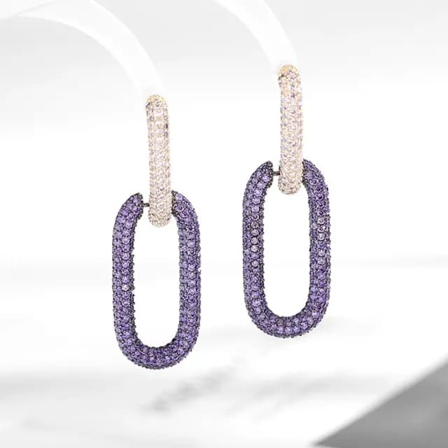 【巴黎精品】現貨+預購 鋯石耳環925純銀耳針(簡約圈圈幾何生日母親節禮物女飾品4色p1bk37)