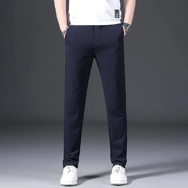 【米蘭精品】現貨+預購 休閒褲長褲(男士外出百搭休閒直筒男褲子父親節禮物3色74er43)