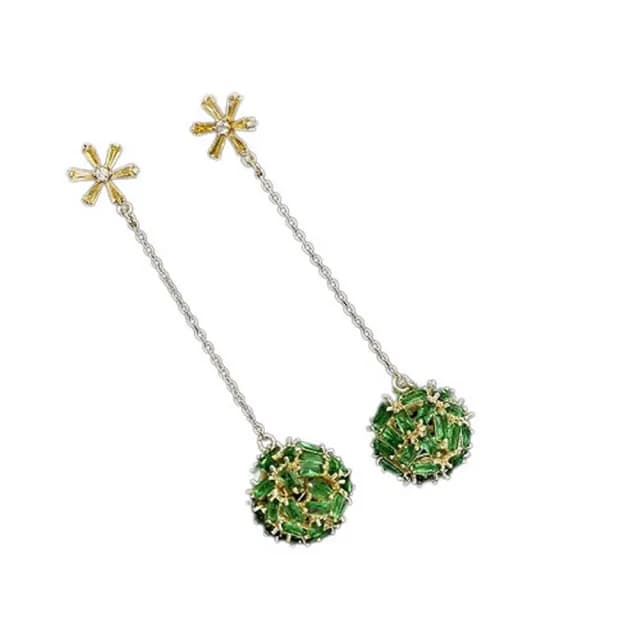 【巴黎精品】現貨+預購 鋯石耳環925純銀耳針(雪花鏤空圓球生日母親節禮物女飾品6色p1bk31)